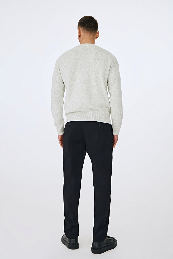 Серый джемпер с эффектом меланж