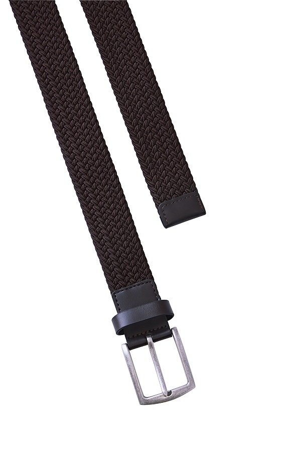 Плетеный черный ремень