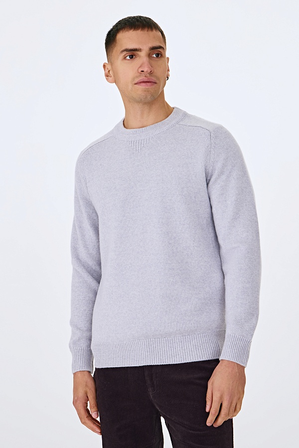 Сиреневый джемпер из шерсти