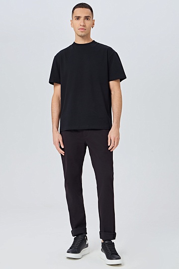 Темно-фиолетовые хлопковые брюки