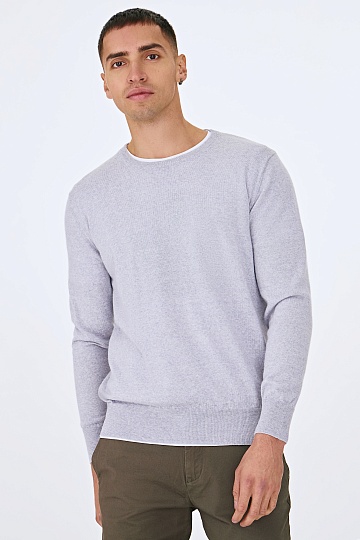 Серый джемпер из шерсти