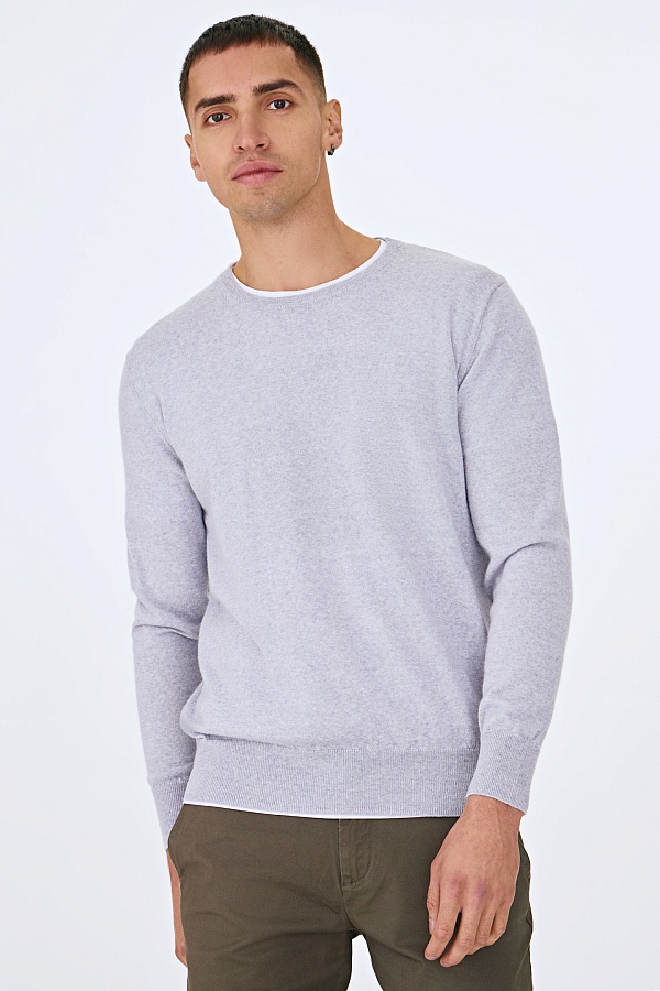 Серый джемпер из шерсти