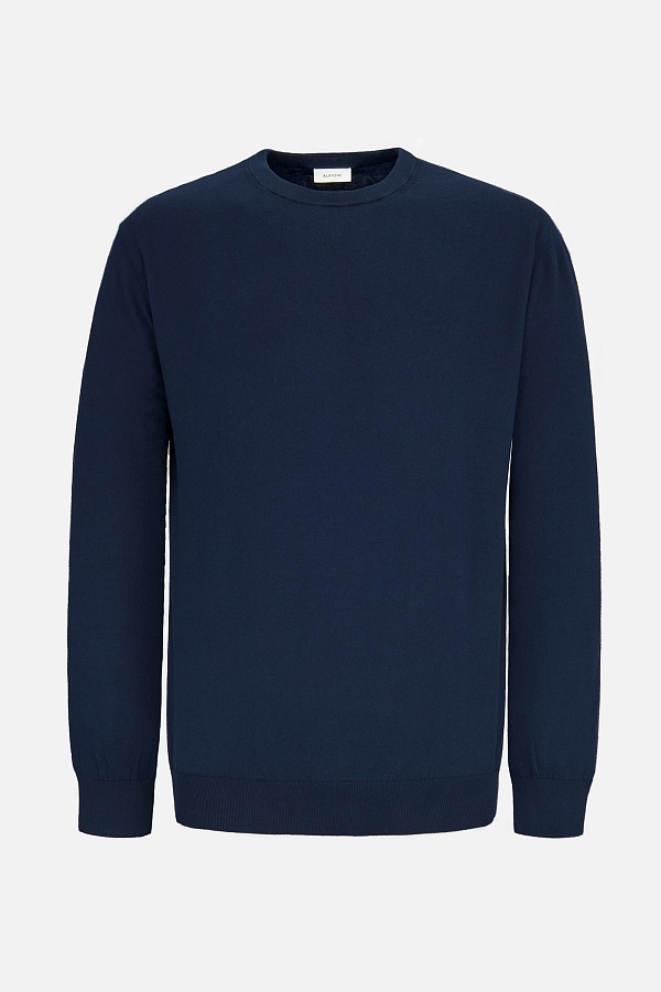 Синий джемпер из хлопка