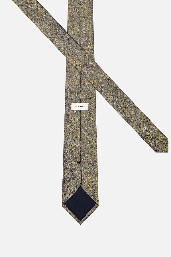 Галстук горчичного цвета