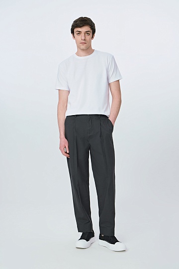 Графитовые брюки на шнурке