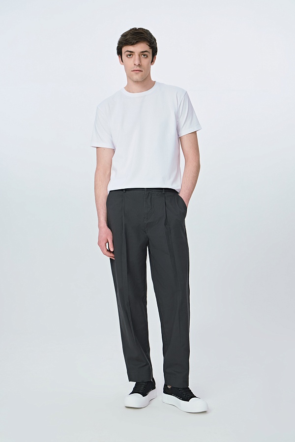 Графитовые брюки на шнурке