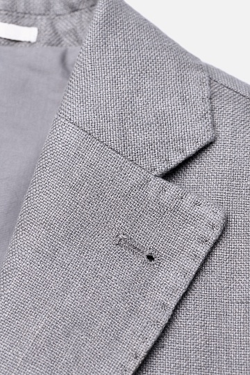 Льяной пиджак серого цвета