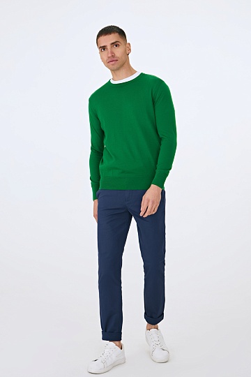 Зеленый джемпер из шерсти