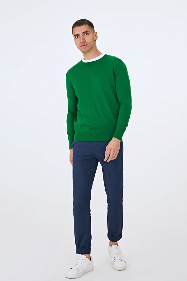 Зеленый джемпер из шерсти