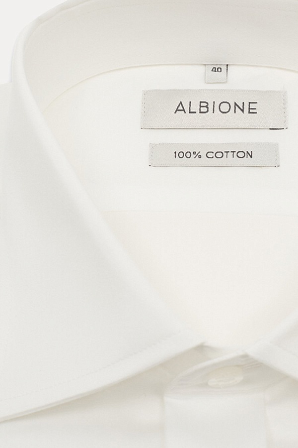 Белая сорочка под запонку