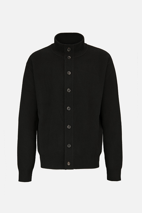 Черный кардиган с добавлением кашемира
