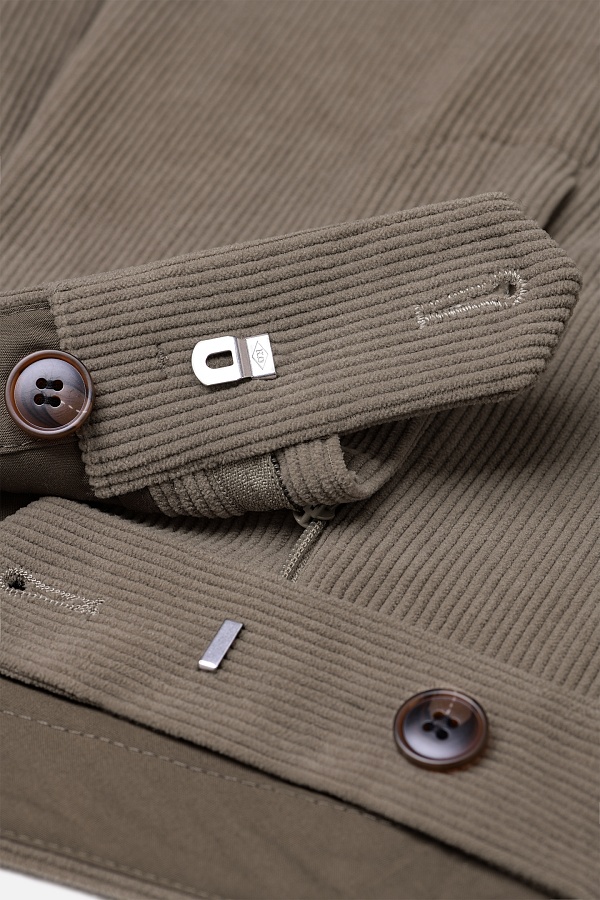 Бежевые вельветовые брюки