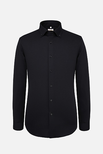 Однотонная черная сорочка