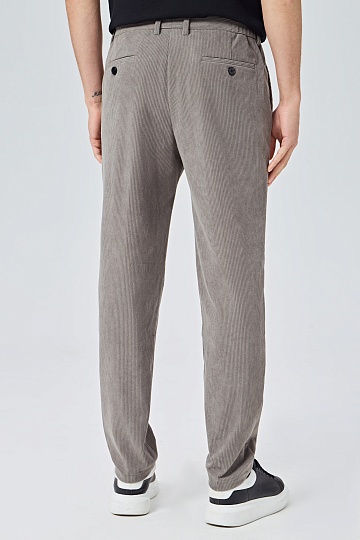 Серые вельветовые брюки