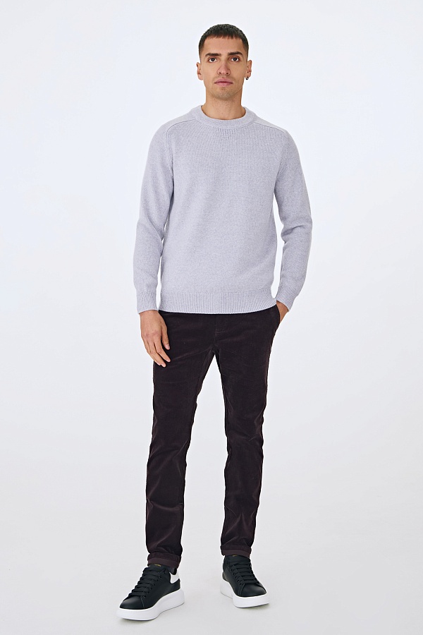 Сиреневый джемпер из шерсти