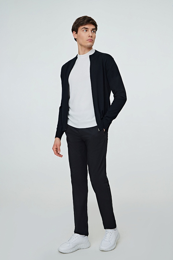 Кардиган черного цвета на молнии